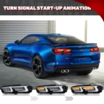LED Tail Lights for Chevrolet Camaro Chevy 2019-2024 ZL1 SS Sequential Turn Signal Dynamic Animation Rear Lamps Assembly - Image 3