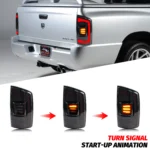 LED Tail Lights for Dodge Ram 2002-2005 1500 2500 3500 3rd Gen Dynamic Animation Sequential Turn Signal Rear Lamps Assembly - Image 3