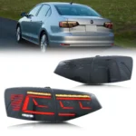 LED Tail Lights For VW Volkswagen Jetta MK6 VI 2015-2018 Start-up Animation Sequential Indicator Black Rear Lamps Assembly - Image 2