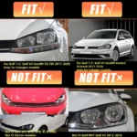 LED Headlights for Volkswagen VW Golf MK7.5 TSI TDI Variant halogen 2017-2020 [not fit GTI/GTD/Rline/MK7] Front Lamps Assembly - Image 2