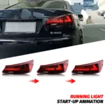 LED Red Tail Lights for Lexus IS250 IS350 ISF 2006-2013 Start-up Animation Sequential Turn Signal Rear Lamps Assembly - Image 3
