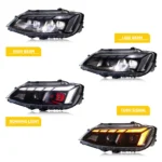 LED Headlights For VW Volkswagen Jetta 2011-2018 MK6 Start-up Animation Sequential Turn Signal Front Lamps Assembly - Image 4