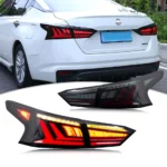 LED Tail Lights for Nissan Altima 2019-2025 SR SV SL Start-up Animation Sequential Indicator Black Rear Lamps Assembly