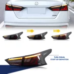LED Tail Lights for Nissan Altima 2019-2025 SR SV SL Start-up Animation Sequential Indicator Black Rear Lamps Assembly - Image 4