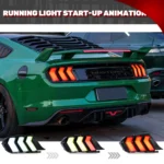 LED RGB Tail Lights for Ford Mustang S550 2015-2023 Dynamic Animation Sequential Turn Signal Rear Lamps - Image 4