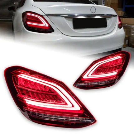 Car Styling Lights for Benz W205 LED Tail Lihgt 2014-2019 C180 C200 C260 C300 Tail Lamp DRL Dynamic Signal Auto Accessories