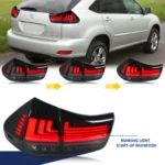 LED Tail Lights for Lexus RX350 RX330 RX400h 2004-2009 Black Rear Lamps Sequential Signal Start-up Animation Assembly - Image 4