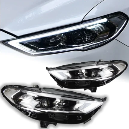 Car Styling for Ford Fusion Headlights 2017-2020 Mondeo LED Headlight Dynamic Signal Animation DRL Bi Xenon Auto Accessories