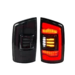 LED Tail Lights for Dodge Ram 2002-2005 1500 2500 3500 3rd Gen Dynamic Animation Sequential Turn Signal Rear Lamps Assembly
