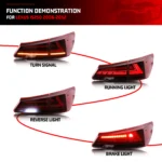 LED Red Tail Lights for Lexus IS250 IS350 ISF 2006-2013 Start-up Animation Sequential Turn Signal Rear Lamps Assembly - Image 2