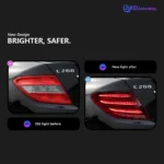 Car Styling Tail Lamp for Benz W204 Tail Lights 2007-2013 Maybach Style LED DRL Turn Signal Brake Reverse Auto Accessories - Image 2