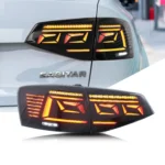 LED Tail Lights For VW Volkswagen Jetta MK6 VI 2015-2018 Start-up Animation Sequential Indicator Black Rear Lamps Assembly - Image 5