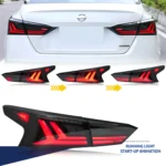 LED Tail Lights for Nissan Altima 2019-2025 Smoked Rear Lamps SR Sequential Signal Start-up Animation Assembly - Image 4