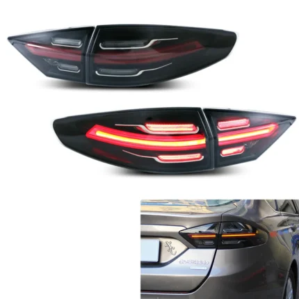LED Tail Lights for Ford Mondeo MK V Fusion 2013-2016 Start-up Animation Sequential Turn Signal Rear Lamps Assembly