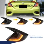 LED Tail Lights For Honda Civic 10Th Gen Sedan 2016-2021 DRL Start Up Animation Rear Lamp Not Fit For Hatchback (Flashing Brake) - Image 2