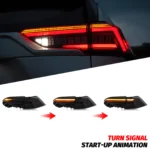 LED Tail Lights for Toyota RAV4 2019-2023 Start-up Animation Sequential Indicator Rear Lamps Assembly - Image 5