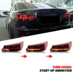 LED Red Tail Lights for Lexus IS250 IS350 ISF 2006-2013 Start-up Animation Sequential Turn Signal Rear Lamps Assembly - Image 4