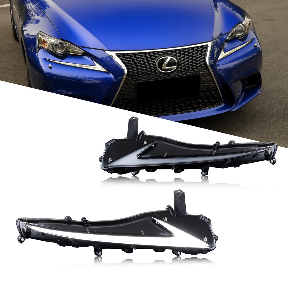 S8af069996faa4c32b4e2dad4edb38095U.jpg_960x960.webp LED Daytime Running Light Kit for Lexus IS250 IS200t IS350 ISF IS300 2014-2016 Sequential Turn Signal DRL (Not Fit 17-20 IS) - Image 1