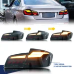 LED GTS Tail Lights for BMW 5-Series 2011-2016 F10 M5 Dynamic Animation Sequential Turn Signal Rear Lamps Assembly - Image 4