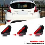 LED Tail Lights for Ford Fiesta 2008-2017 MK7 MK7.5 Dynamic Animation Sequential Turn Signal Rear Lamps - Image 4