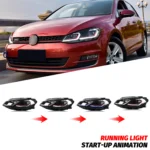 LED Headlights for Volkswagen VW Golf MK7.5 TSI TDI Variant halogen 2017-2020 [not fit GTI/GTD/Rline/MK7] Front Lamps Assembly - Image 6