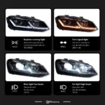 Car Lights for VW Polo LED Headlight Projector Lens 2011-2017 Vento Head Lamp DRL Hid Head Lamp Bi Xenon Beam Accessories - Image 3