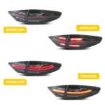 LED Tail Lights for Ford Mondeo MK V Fusion 2013-2016 Start-up Animation Sequential Turn Signal Rear Lamps Assembly - Image 2