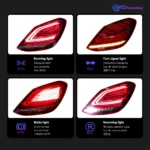 Car Styling Lights for Benz W205 LED Tail Lihgt 2014-2019 C180 C200 C260 C300 Tail Lamp DRL Dynamic Signal Auto Accessories - Image 4