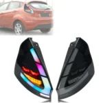 LED RGB Tail Lights for Ford Fiesta 2008-2017 MK7 MK7.5 Colorful Dynamic Animation Sequential Turn Signal Rear Lamps Assembly
