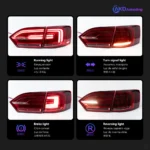 Car Styling Tail Lamp for Jetta Tail Lights 2011-2014 Jetta Mk6 LED Tail Light DRL Turn Signal Brake Reverse auto Accessories - Image 5