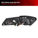 LED Tail Lights for Lexus IS250 IS350 ISF 2006-2013 Start-up Animation Sequential Turn Signal Black Rear Lamps Assembly - Image 5