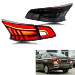 LED Tail Lights for Nissan Sentra B17 2013-2019 Sylphy Nismo Rear Lamps Start-up Animation Sequential Turn Signal Assembly