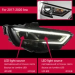 Car Lights for Audi A3 LED Headlight 2013-2019 A3 8V Head Lamp Projector Lens DRL Front Automotive Accessories