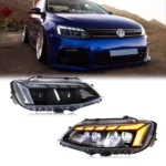 LED Headlights For VW Volkswagen Jetta 2011-2018 MK6 Start-up Animation Sequential Turn Signal Front Lamps Assembly