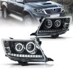 LED Headlight Bulbs for Toyota Hilux 2012-2014 LED Dual Beam Lens Running Lights DRL High Beam Headlights Assembly - Image 3