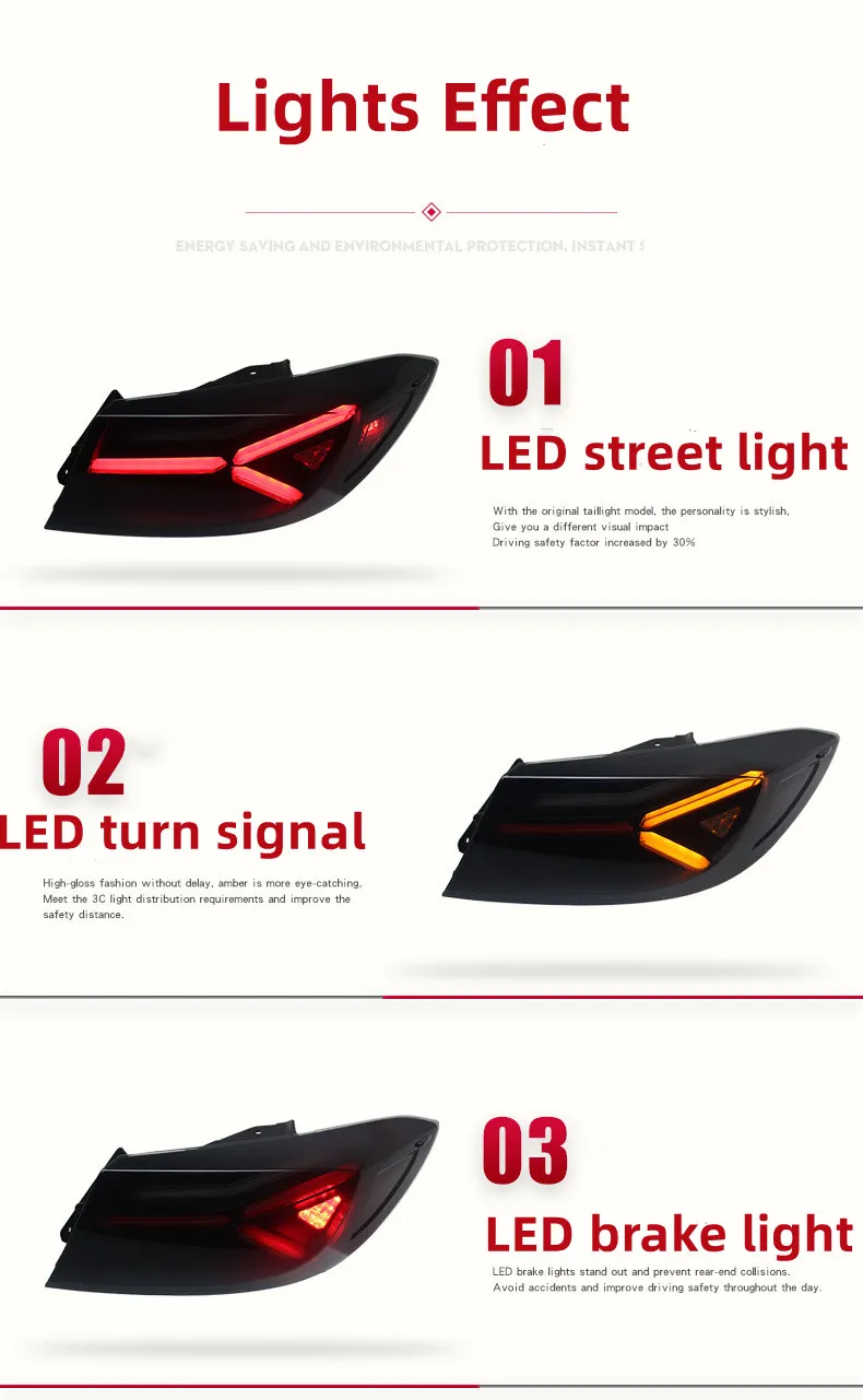 Taillight Assembly for Toyota GR86 Subaru BRZ Fishbone Taillights LED Dynamic Turn Signal Light Street Light