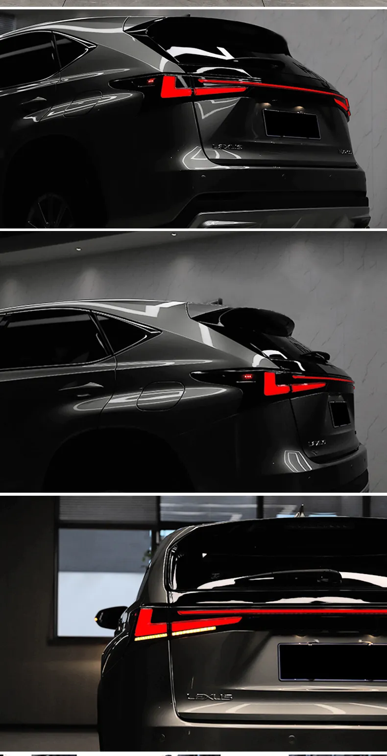 Car LED Rear Lights for Lexus NX200t 20 14-2021 NX300h NX200 NX300 Dynamic Turn Signal Rear Fog Brake Taillights