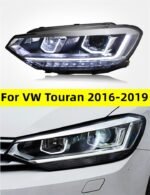 VW Touran 20 16-20 19 Headlight Assembly Upgrade LED Lens Headlight Daytime Running Light Dual lens High Beam