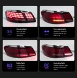 Car Tuning Taillights For Mercedes Benz E Class W211 W212 E260 20 09-20 15 Tail Lights OLED Style Dynamic Signal Light - Image 5