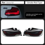 Taillight For BMW 2-Series F22 F23 F87 M2 GTS OLED Style Tail LightsF44 F45 F46 LED Turn Signal Animation Parking Lights - Image 7
