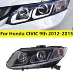 Car Lights For Honda CIVIC G9 Headlights Assembly 2012-20 15 G9.5 LED Daytime Running Light Lens Xenon Headlights