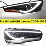Car Lights for Mitsubishi Lancer 20 09-20 18 LED Headlights Assembly DRL Turn Signal Front Lamps Plug n Play