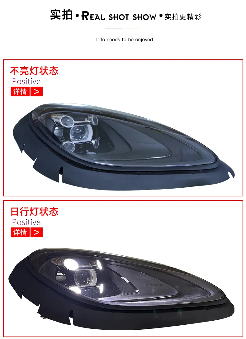 Car Styling LED Bulbs for Macan Headlights 20 14-20 17 Macan 95B LED Headlight High Low Beam Upgrade Head Lamp