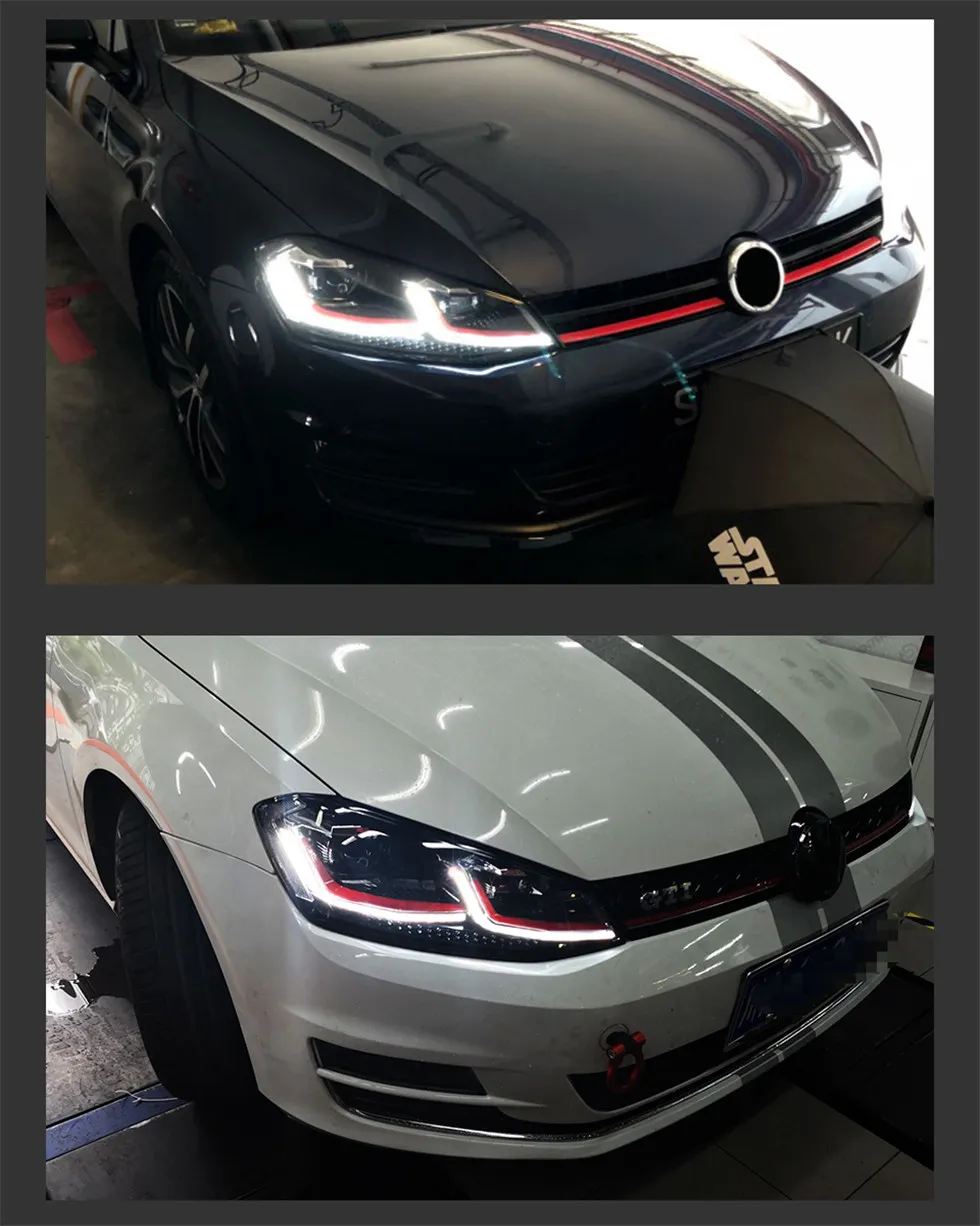 Car Lights for VW Golf 7.5 LED Headlight 2013-20 20 Golf 7 Hid Head Lamp Dynamic Signal Bi Xenon Driving Light