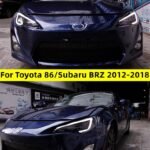 For Toyota GT86 20 12-20 18 Headlamp Assembly Modified with LED Daylight Streaming Turn Signal Subaru For BRZ Xenon Lamp