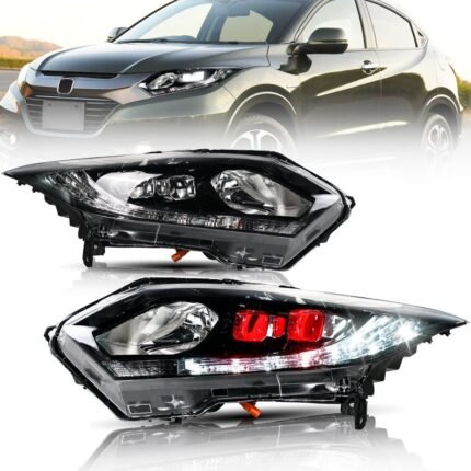 LED Headlights Bulb for Honda VEZEL 20 15-20 18 Highlight Running Lights Upgrade Headlights With Demon Eye