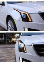 Auto Headlights For Cadillac ATS-L 20 14-20 18 ATS L Headlights LED DRL Running Lights Bi-Xenon Beam Fog Lights Angel Eyes - Image 3