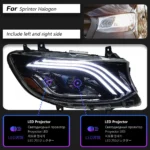 Car Lights Assembly For Benz Sprinter Headlights 20 18-2023 Styling LED Daytime Lights Angel Eye Front Headlamp - Image 6
