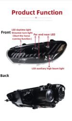 Car Lights For VW Scirocco 2009-20 17 Modified AUDI Style Headlights All LED Daytime Light Front Turn Signal Lamp - Image 5
