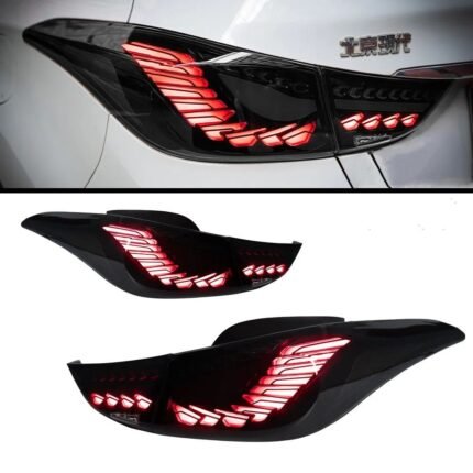 Car Taillight For Hyundai Elantra 20 11-20 16 Taillights Rear Lamp LED Turn Signal Lights Brake Reverse Accessory